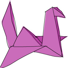 folded bird